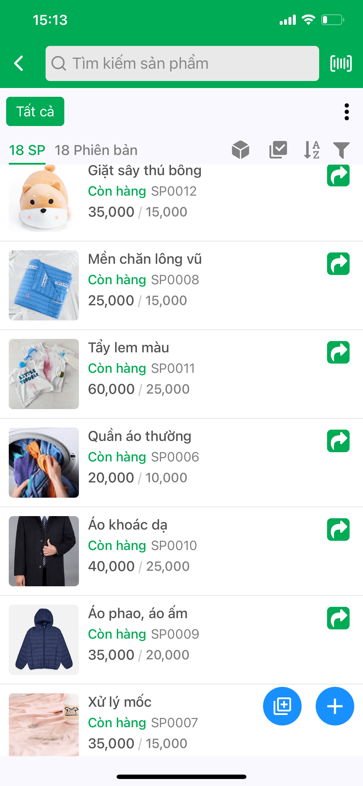 Quản lý sản phẩm